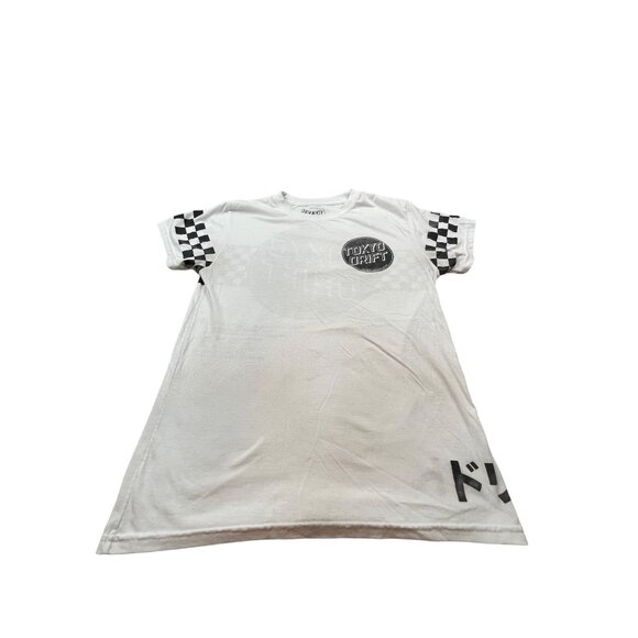 Tokyo Drift Men's Medium White Shirt Checker Sleeves Racing Japan Fresh Laundry - Picture 1 of 7